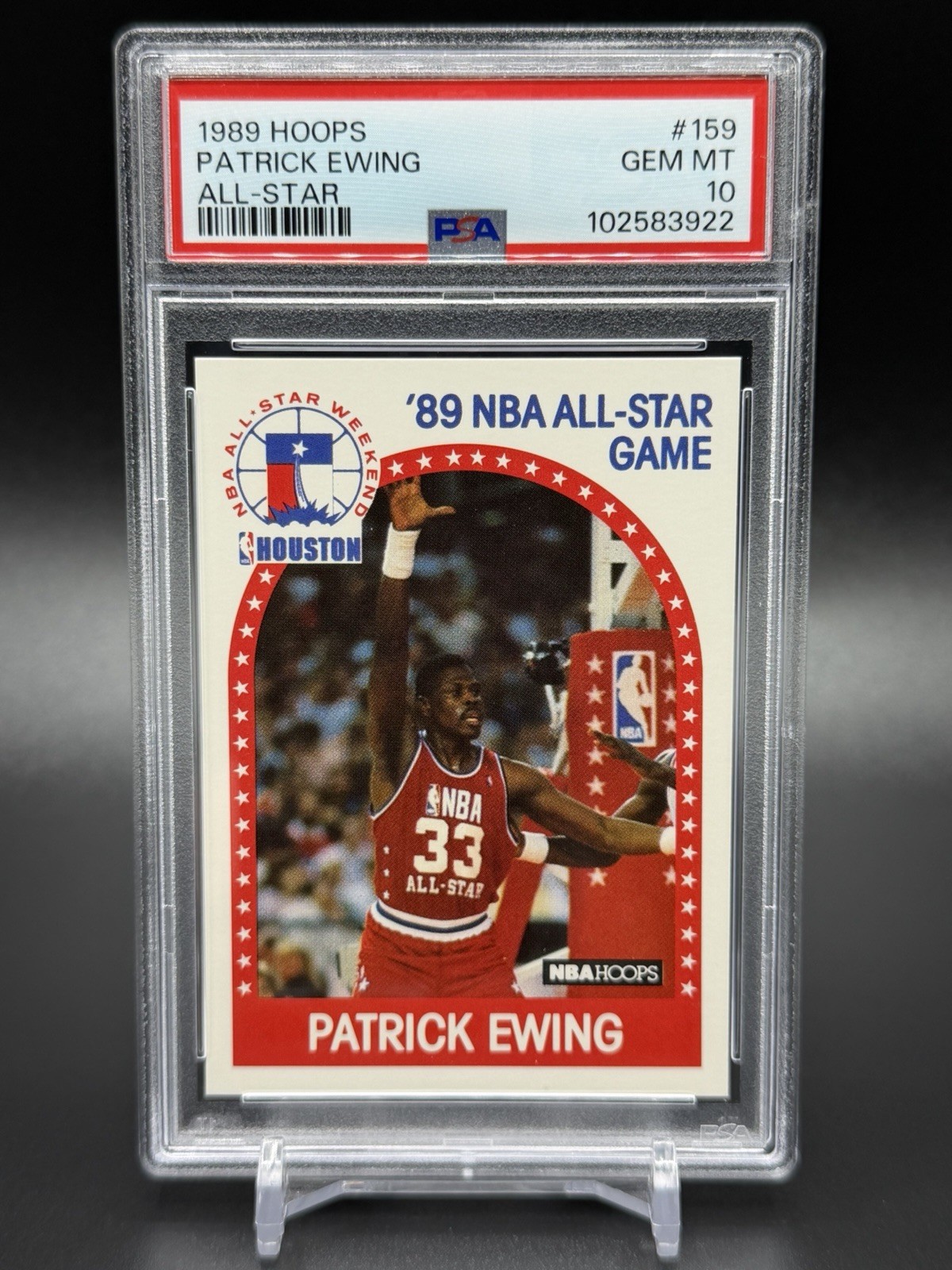 1989-90 NBA Hoops - All-Star Game Patrick Ewing #159 PSA 10
