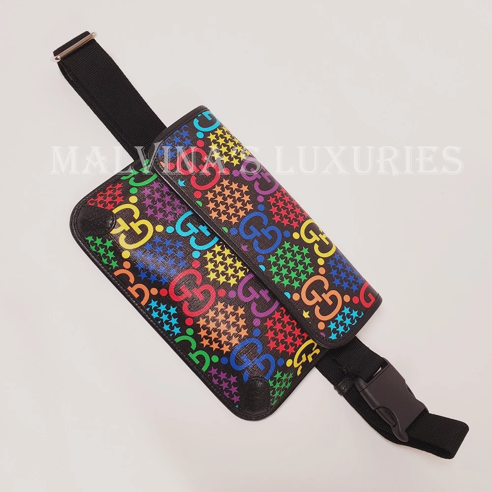 GUCCI GG SUPREME CANVAS BELT BAG PSYCHEDELIC MONOGRAM