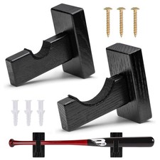 Solid Wood Baseball Bat Display Case - Horizontal Rack, 1PC 