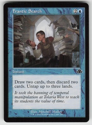 Frantic Search (Retro Frame) 285 Dominaria Remastered MTG NM