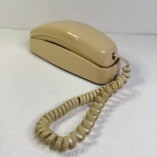 Vintage 1988 AT T Landline Phone - Cream - Made in Singapore - Untested