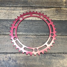 Vintage Shimano 39T BMX Chainring 130 BCD 5-Arm Red 1980s Road Bike 39 Tooth