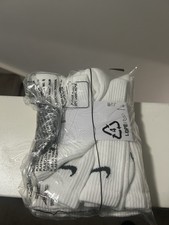 Nike Everyday Plus Cushioned Crew Socks 6 Pairs M 6-8 /W6-10 SX6897-100