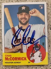 CHAS MCCORMICK HOUTSTON ASTROS SIGNED AUTOGRAPHED 2022 TOPPS CARD #15