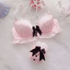 34D 34DD 34DDD 36D 38C 38D Bra Set Panties Coser Maidcostume Apron Dress
