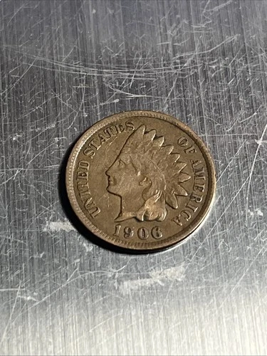 1906 Indian Head Cent Extremely Fine XF Coin Nice Depth Color
