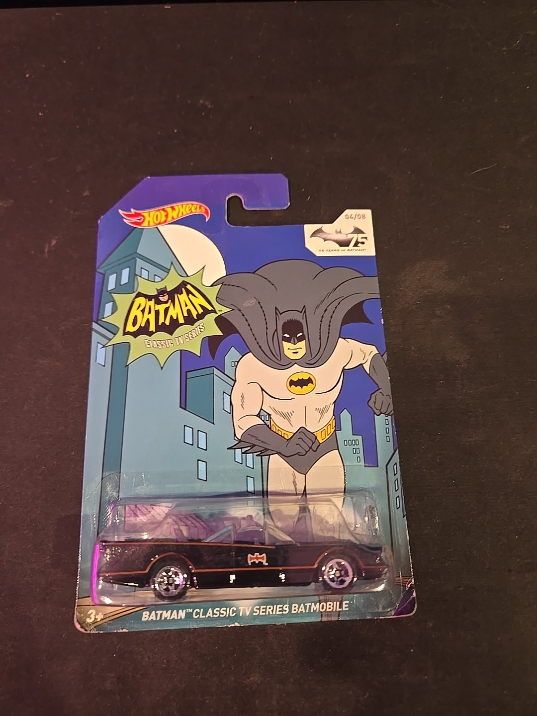 Hot Wheels 75 Years of Batman 2014 Batman Classic TV Series Batmobile 04/08 New