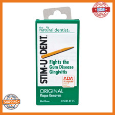 Stim-U-Dent Plaque Removers, Mint Flavor, 100 Picks Pack of 10 