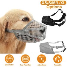 Pet Dog Puppy Muzzle Scavenging Biting Chewing For Large Medium Small XS Dogs