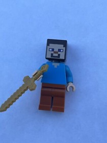 Lego Minecraft Steve min056 21135 Minifig And Chest