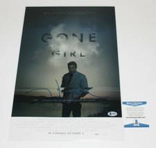 DIRECTOR DAVID FINCHER SIGNED 'GONE GIRL' 12x18 MOVIE POSTER BECKETT COA SE7EN 