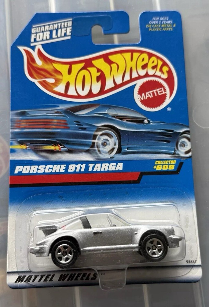 1998 Hot Wheels Silver Porsche 911 Targa Collector #608