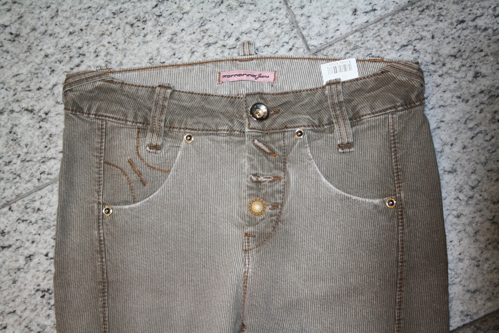 Fornarina Women's Jeans Sampey G243 Brown Vintage Rare Boyfriend image 2