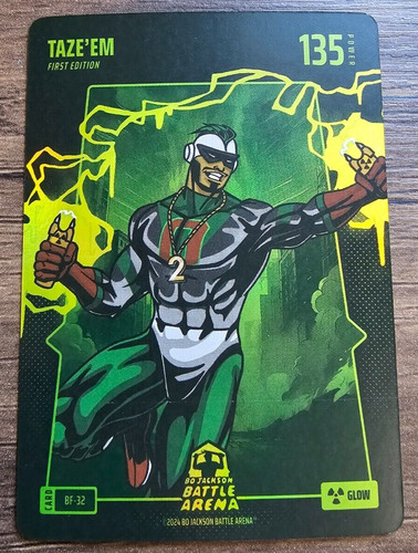 Bo Jackson Battle Arena TAZE'EM Glow Battlefoil Jayson Tatum BF-32 Power 135