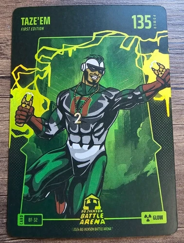 Bo Jackson Battle Arena TAZE'EM Glow Battlefoil Jayson Tatum BF-32 Power 135
