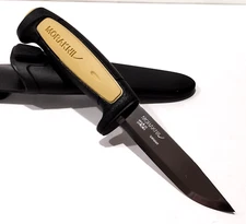 MORA SWEDEN MORAKNIV MILITARY BLACK/TAN BASIC 511 CARBON STEEL TACTICAL KNIFE