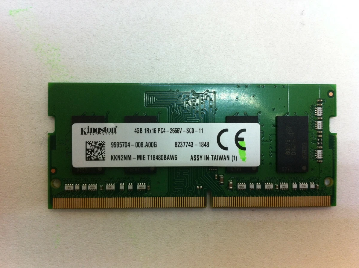 Kingston DDR4 SDRAM 4 GB Capacity per Module Memory (RAM) for sale