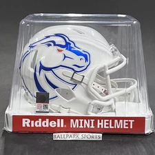 Boise State Broncos Speed Mini Helmet Riddell NCAA White New!