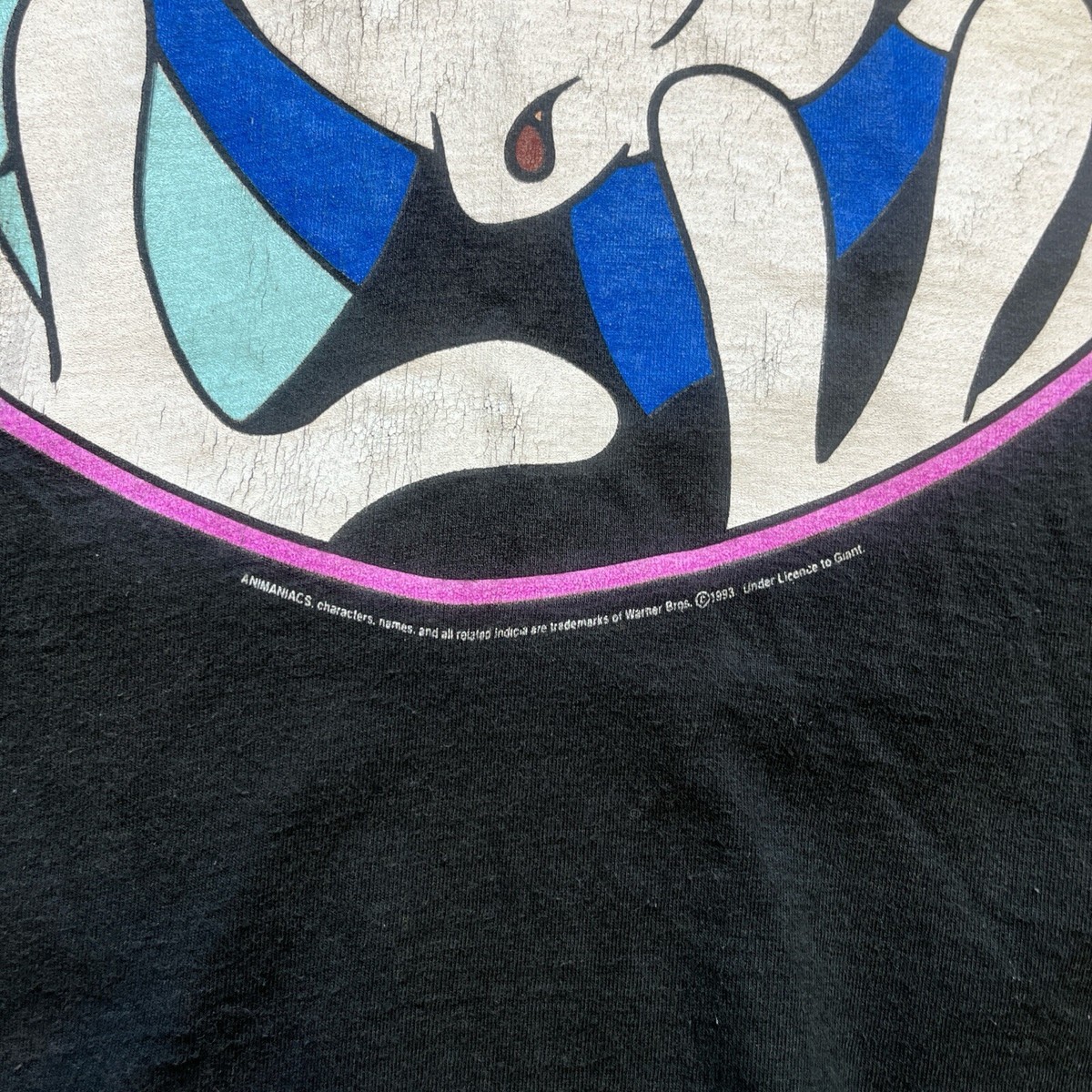 Vtg 1993 Animaniacs Single Stitch T Shirt Double Sided Size Large  