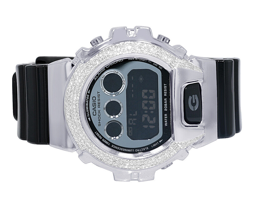 Casio Mens G Shock 6900 Stainless Steel Genuine White Casio Mens G Shock 6900 Stainless Steel Genuine White