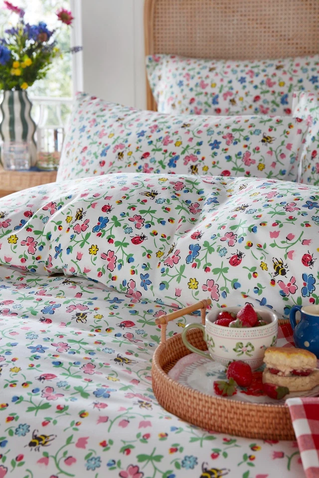 Cath Kidston Bug Ditsy Bedding Set With Pillowcases – 4 Sizes - Image 2 of 4