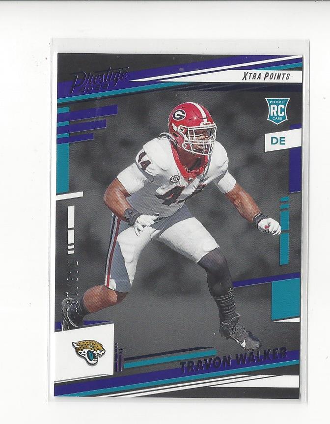 2022 Prestige Xtra Points Purple #337 Travon Walker RC Rookie Jaguars /199