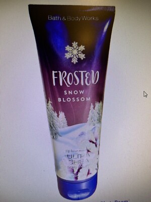 Bath & Body Works FROSTED SNOW BLOSSOM Ultra Shea Body Cream 8 oz NEW