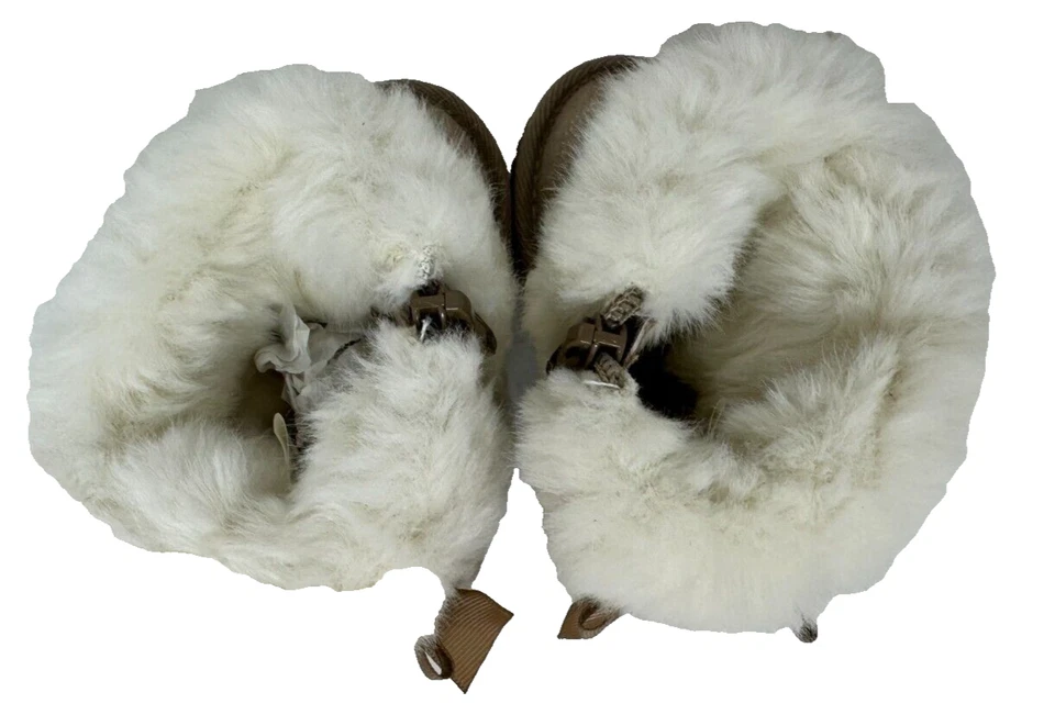 Canyon River Blues Toddler Girl's Emeri Zip Up Fuzzy Boots Lt.Brn Size:7 88C - Image 4 of 4