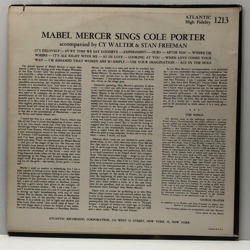 Mabel Mercer-Sings Cole Porter-Atlantic 1213-MONO - Imagen 2 de 6