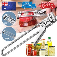 Multifunctional Stainless Steel Jar Opener Adjustable Bottle Lid Beer Gripper AU