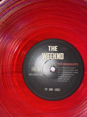 The Weeknd The Highlights Vinyl Red Sparkle | eBay