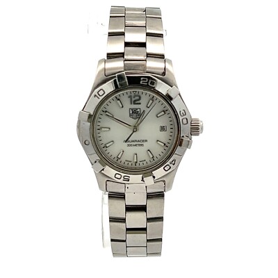 TAG Heuer Aquaracer White Mother of Pearl Women's Watch - WAF1414