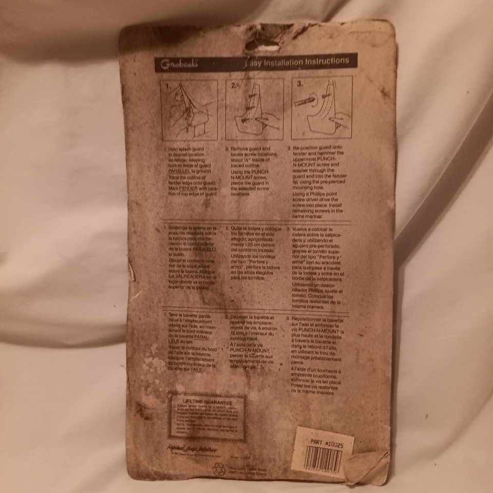 Groboski Highland Splash Guard Mud Flap one Pair Dura Flex 10025