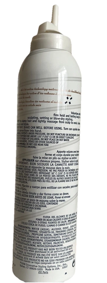 Mousse de espuma transformadora Iso de sujeción firme 8 OZ sin tapa/boquilla rota LEER Foto 2 de 3