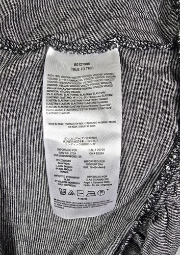 Volcom Striped Tiered Y2K Grunge Halter Cropped Women's Tank Top sz M - Picture 8 of 8
