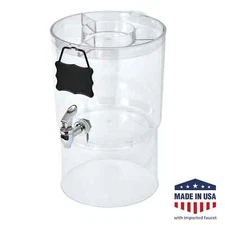 Buddeez 2.0 Gallon Party Top Beverage Dispenser, Clear