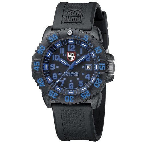 Luminox Men's Watch Navy Seal 3500 Series Quartz Black Rubber