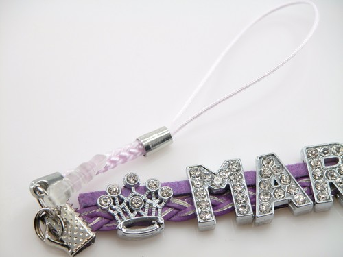 Personalized TREE Custom CELLPHONE STRAP 3.5mm ANTI DUST PLUG Rhinestone - Picture 2 of 5