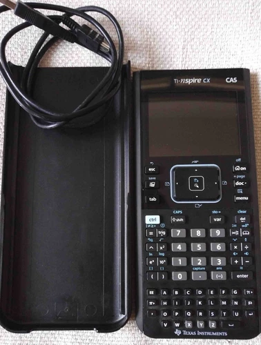 Calculatrice graphique TI-nspire CX CAS mode examen + câble (Python installable)