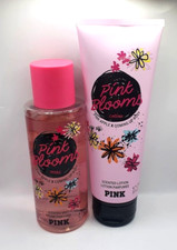 VICTORIA'S SECRET PINK BLOOMS SCENTED BODY MIST  LOTION SET OF 2 