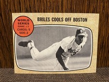 Vintage 1968 Topps Set Break Card World Series Game 3 #153 Mint