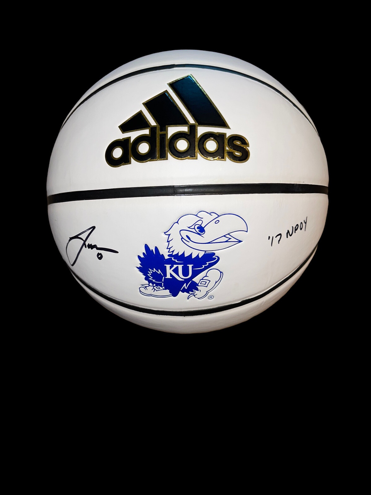 Frank Mason Autographed Signed Kansas Jayhawks BASKETBALL KU PLAYER OF THE YEAR JSA 2 