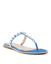 Badgley Mischka Jewel Grant Blue Satin New Flats 7.5  6.5