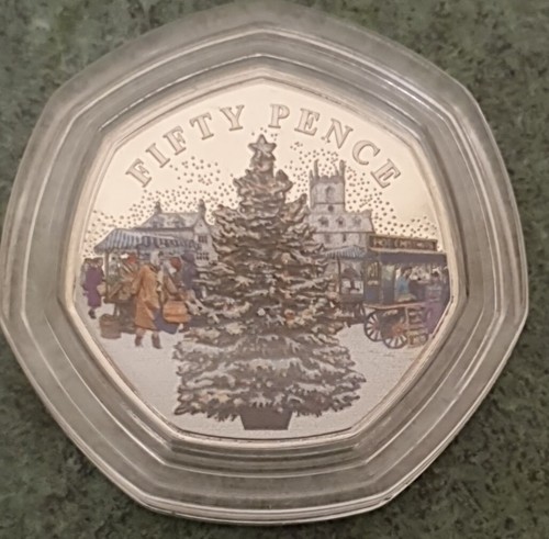 2022 A TRADITIONAL CHRISTMAS 50p PENCE COIN SET BUNC LTD EDITION FREE POST & PAC - Picture 10 of 11