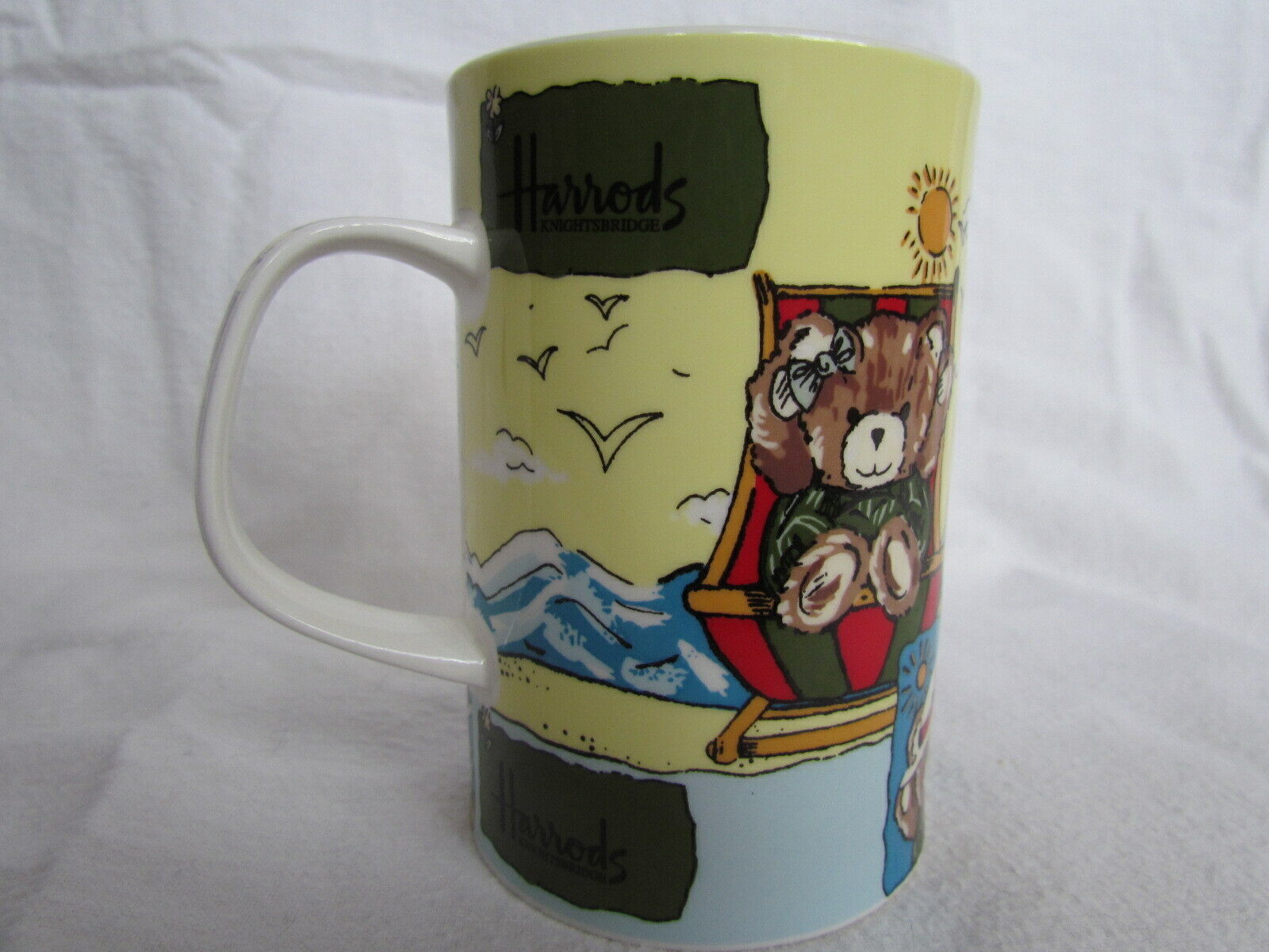 Harrods TEDDY BEARS Fine Bone China Tea/Coffee Mug Harrod's of London 2000 MILLENNIUM 