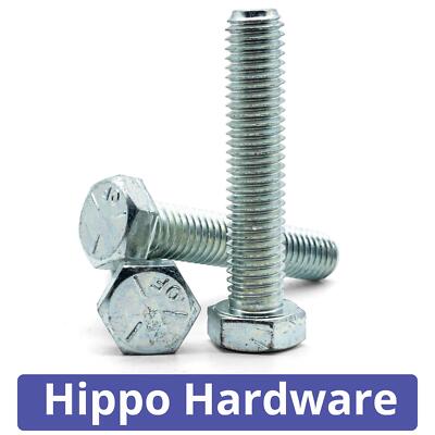 Madenschrauben Zink BZP Hochfeste UNF 1/2" Sechskantschrauben & Madenschrauben – Stahl 8.8, Verzinkt (BZP) In Verschiedenen Längen 1 2 Zoll Nuss Halter