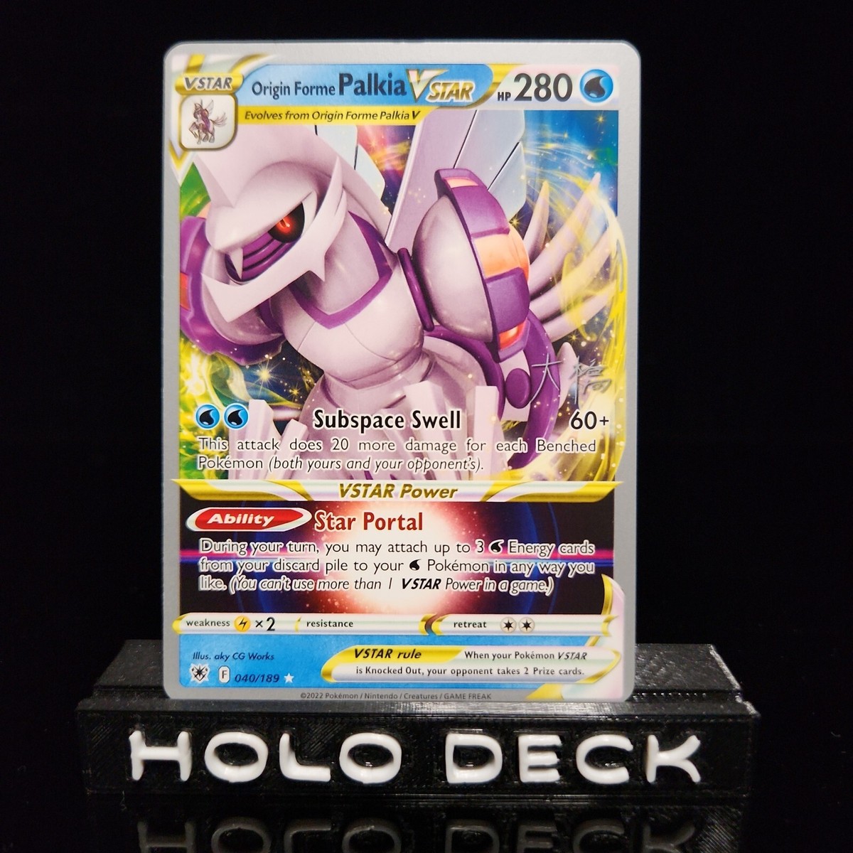 Origin Forme Palkia VSTAR 040/189 World Championships 2022 | eBay