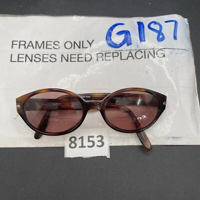 Vintage Nautica CR39 N6000S 201 Metal Oval Sunglasses FRAMES ONLY