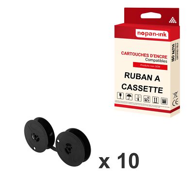 Ruban Encreur Universel Rubans Machine à écrire - 4 Unités, Noir Et Rouge, 7m Chacun - Compatible Olivetti Et Autres Modèles Bobine Universelle 7m