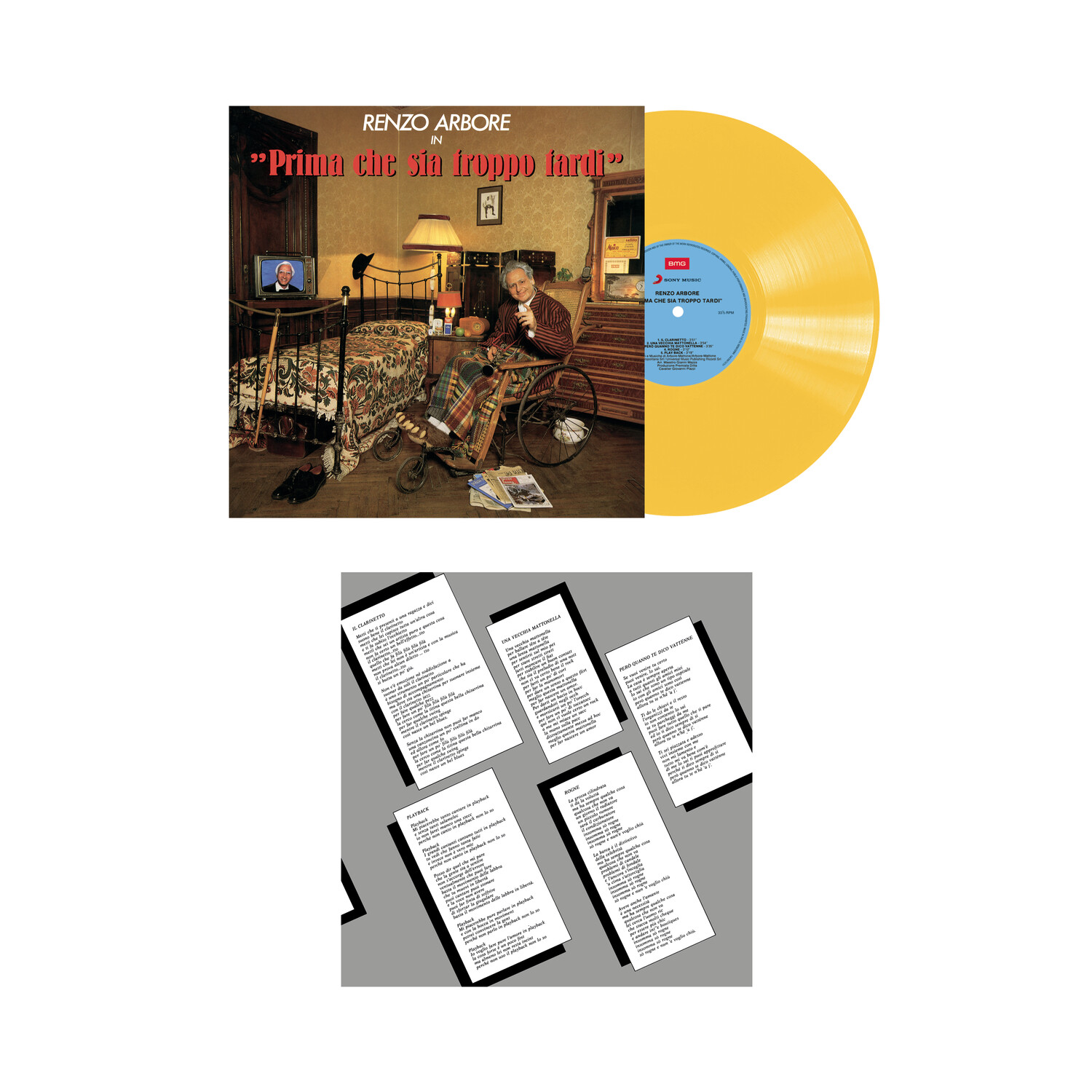 Arbore Renzo Prima Che Sia Troppo Tardi Vinyl LP 140 Grams Colored (Yellow)